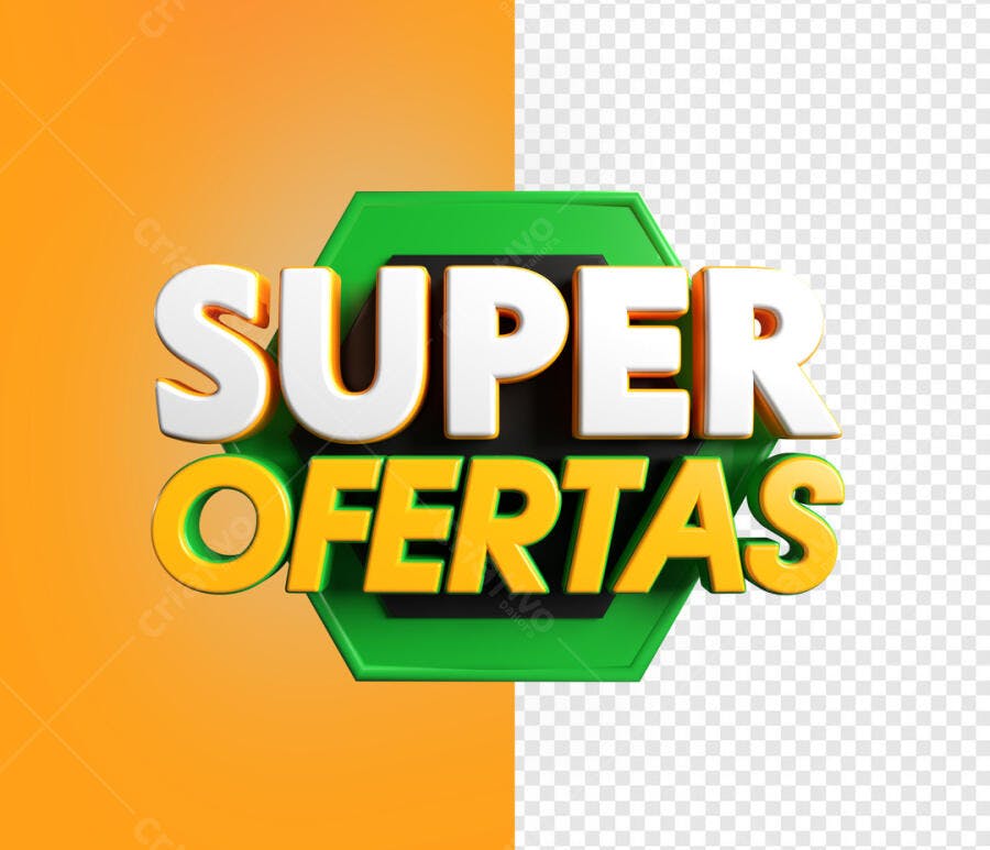 Banner Super Ofertas PSD Editável
