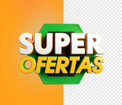 SUPER OFERTAS BASE HEXAGONO VERDE