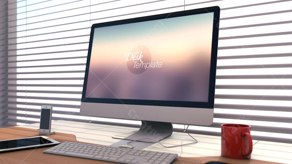 Mockups Home iMac Template 1