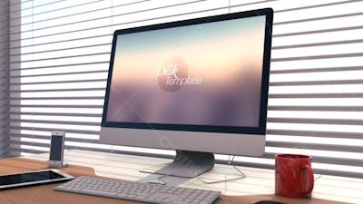 Mockups Home iMac Template 1