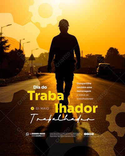 Dia do Trabalhador 01 de Maio social media feed (3)