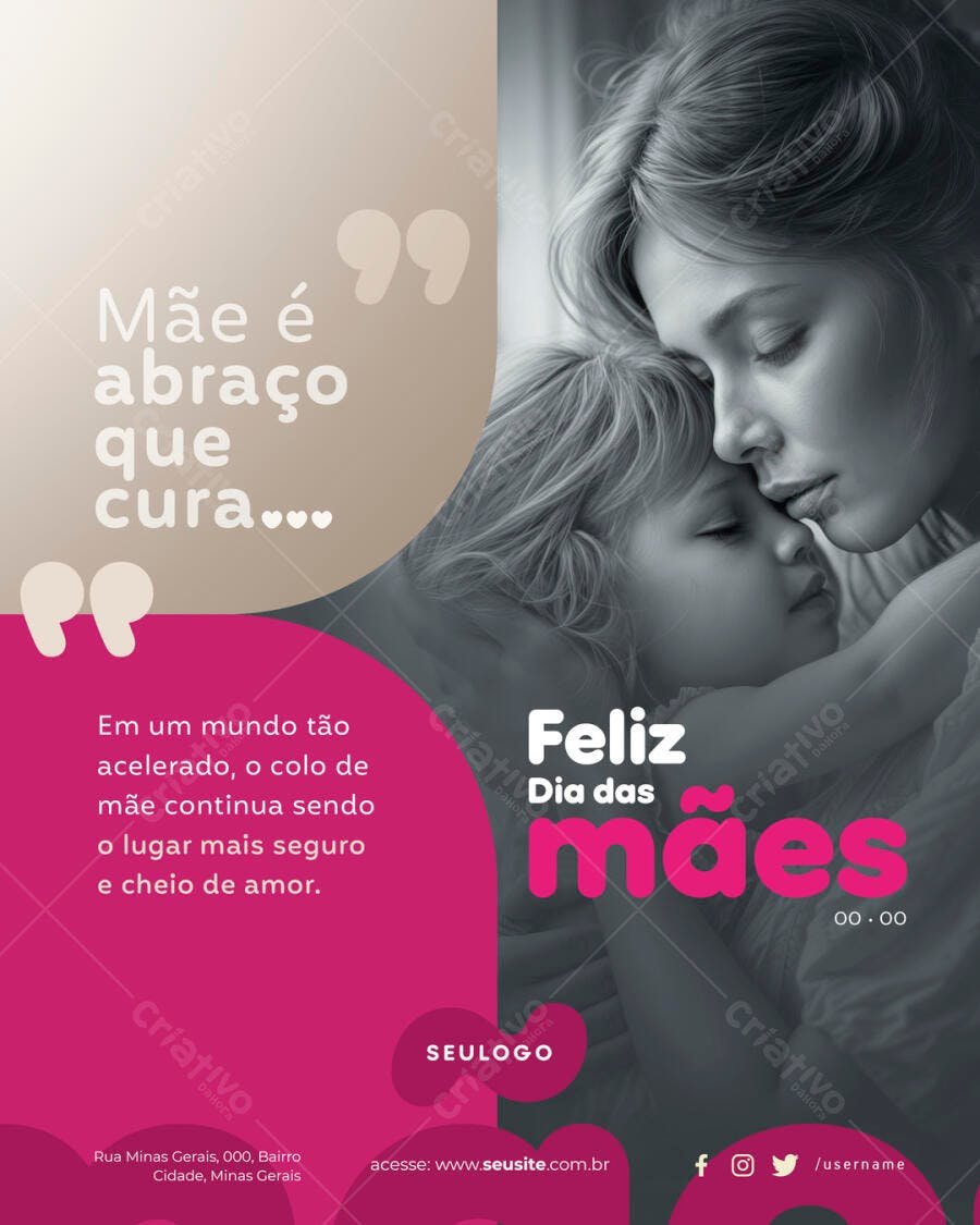 Flyer Dia das Mães PSD Editável
