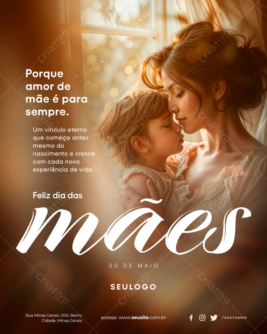 Flyer Dia das Mães PSD Editável