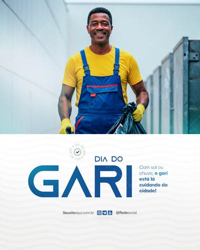 Dia do Gari - 16 de Maio -  Social Media PSD Editável (17)