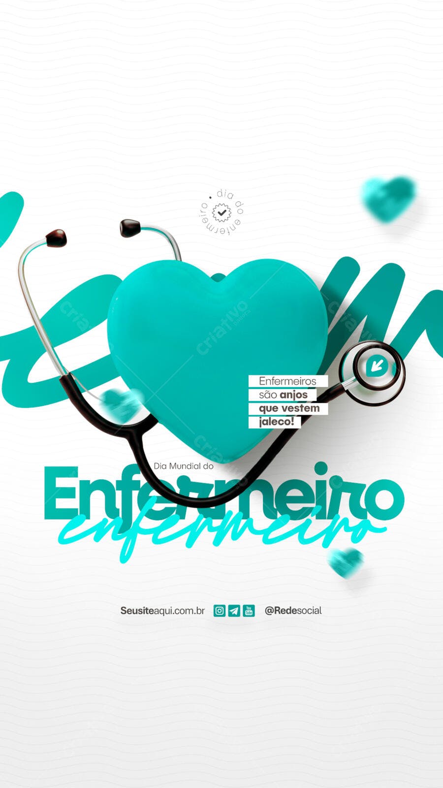 Post para Dia Mundial do Enfermeiro PSD Editável