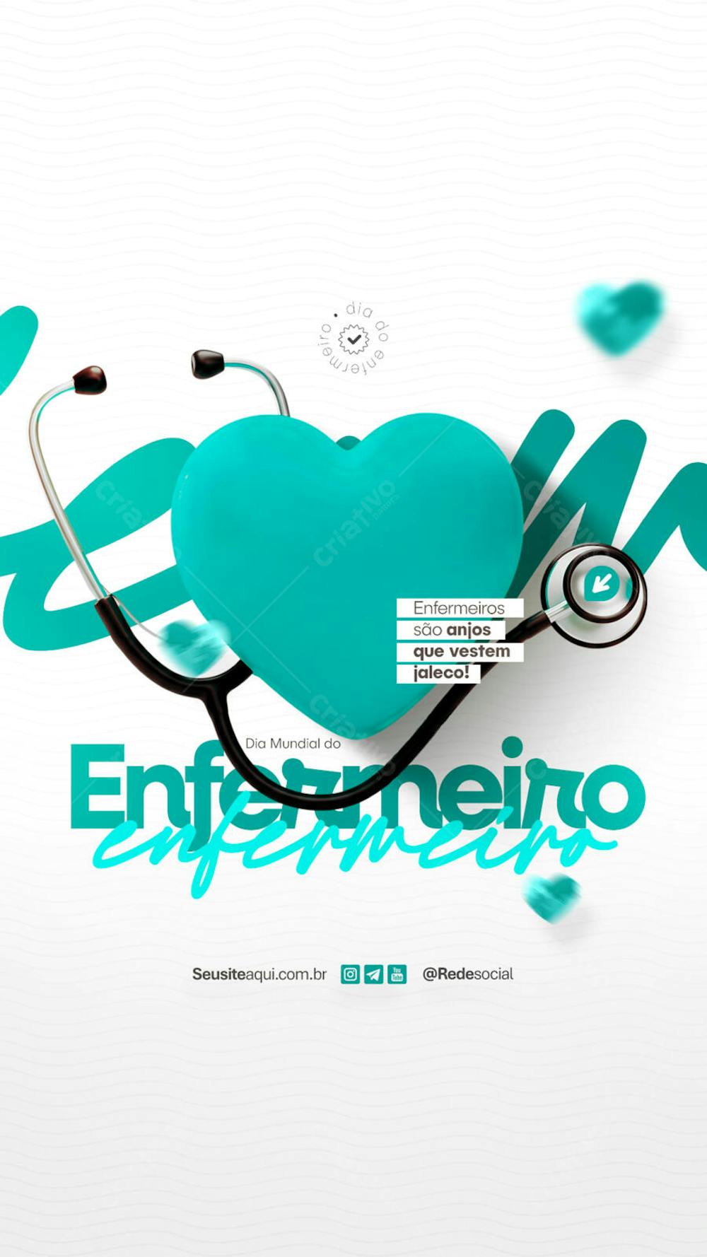 Dia Mundial do Enfermeiro - 12 de maio Social Media PSD Editável (3)