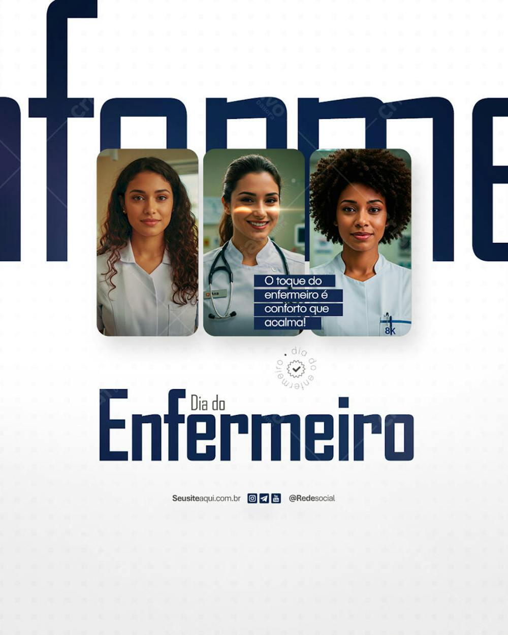 Dia Mundial do Enfermeiro - 12 de maio Social Media PSD Editável (8)