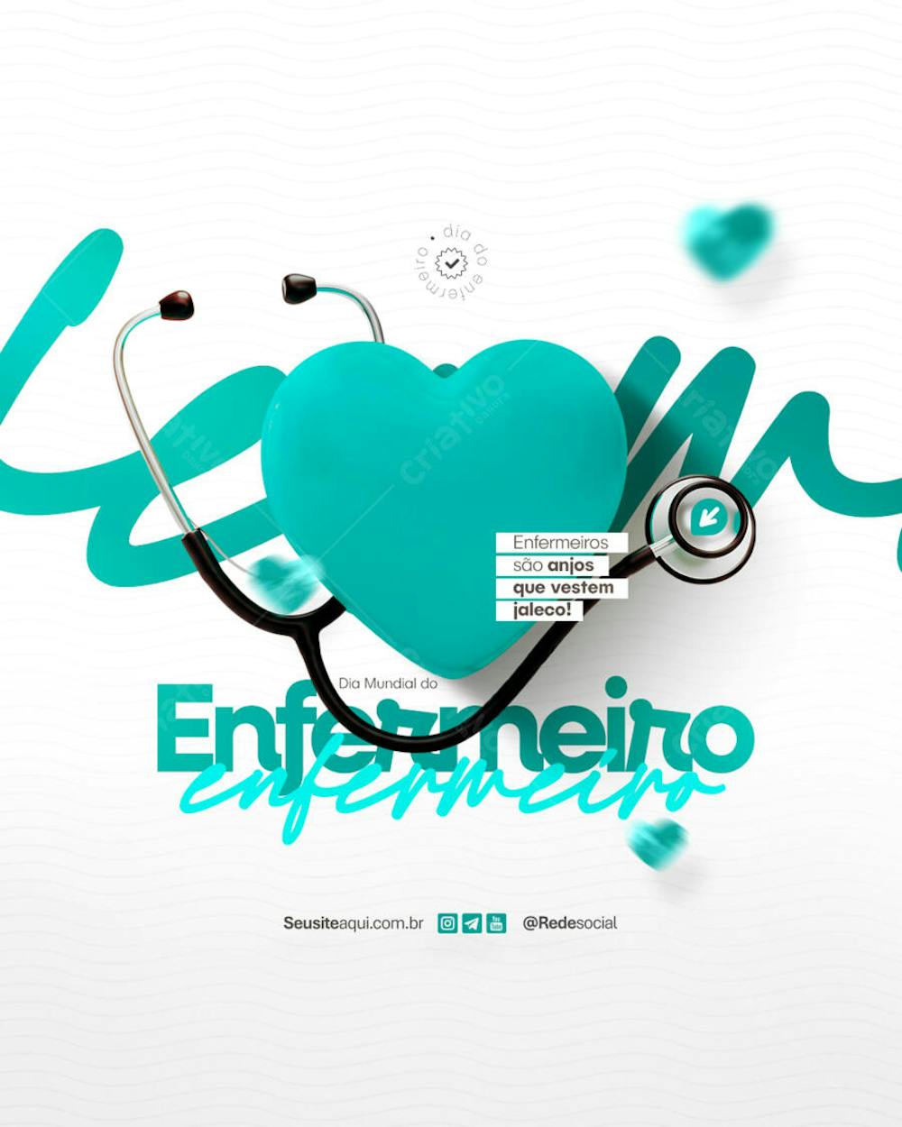 Dia Mundial do Enfermeiro - 12 de maio Social Media PSD Editável (10)