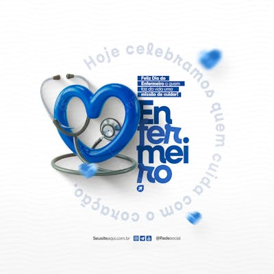 Dia Mundial do Enfermeiro - 12 de maio Social Media PSD Editável (16)