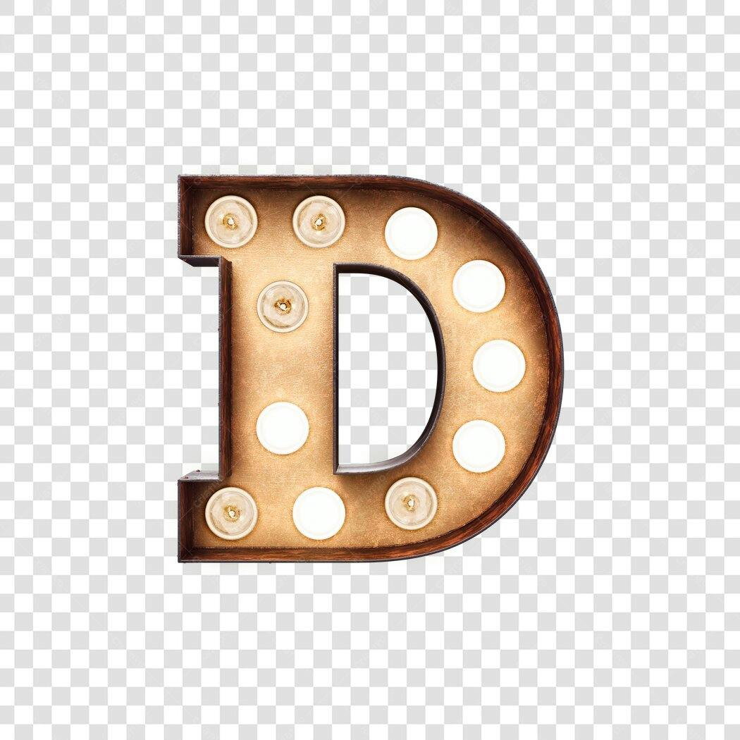 Logo Alfabeto Letra D PNG com fundo transparente