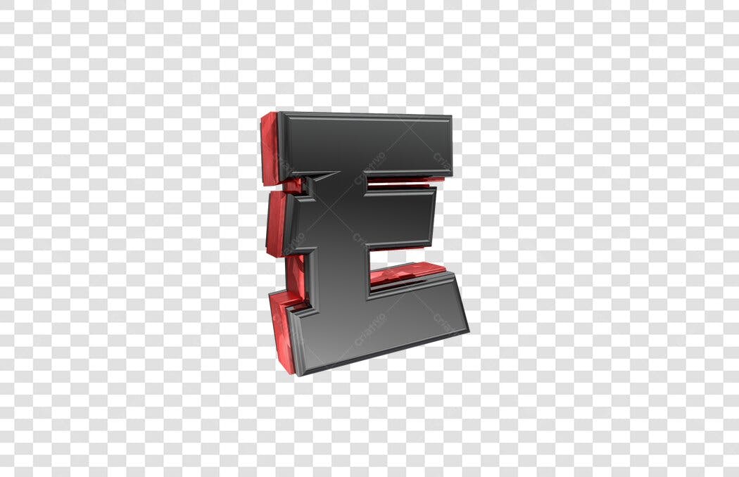Logo moderna letra E PNG com fundo transparente