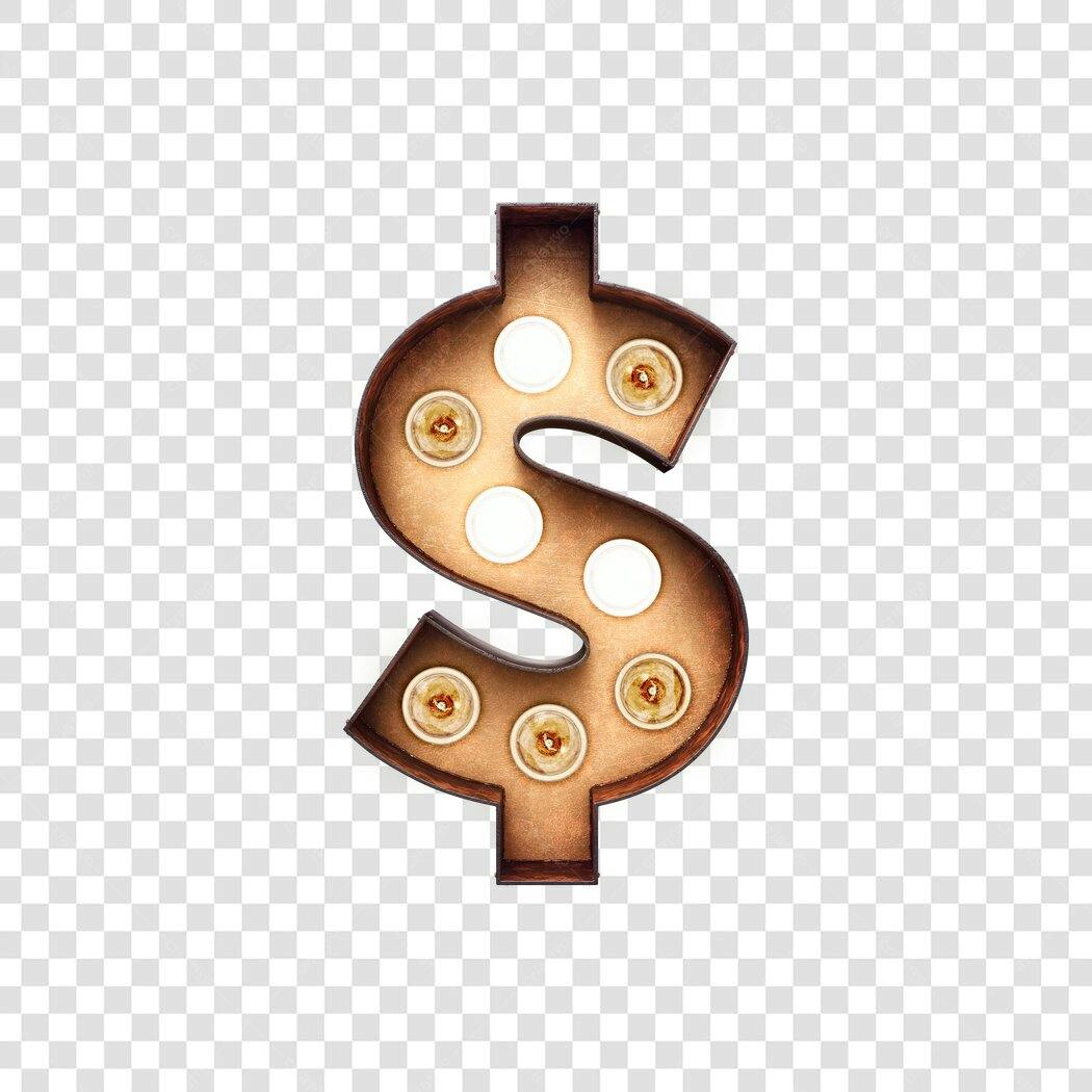 Logo Símbolo Dólar PNG com fundo transparente