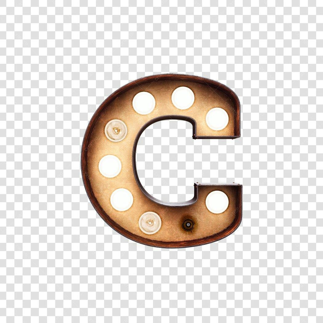 Logo alfabeto letra C PNG com fundo transparente