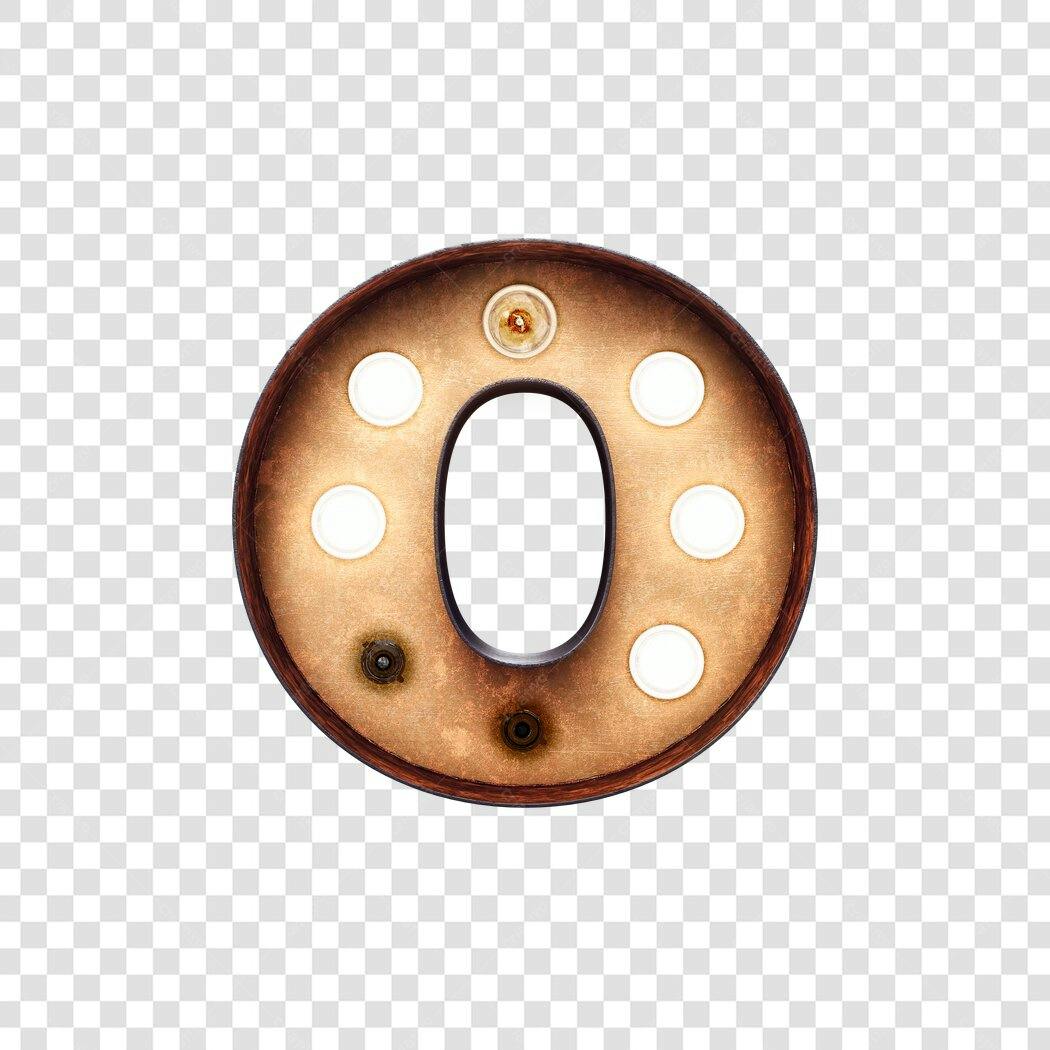Logo Vintage Letra O PNG com fundo transparente