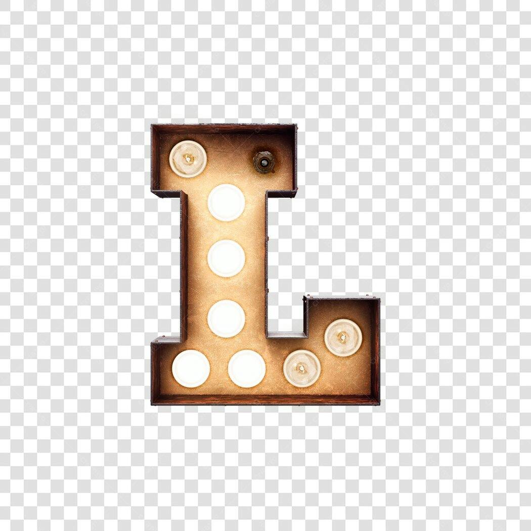 Logo Alfabeto Letra L PNG com fundo transparente