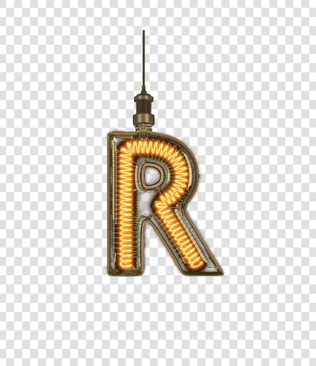 Logo Alfabeto Letra R PNG com fundo transparente