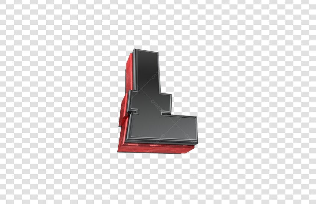 Logo moderna letra L PNG com fundo transparente