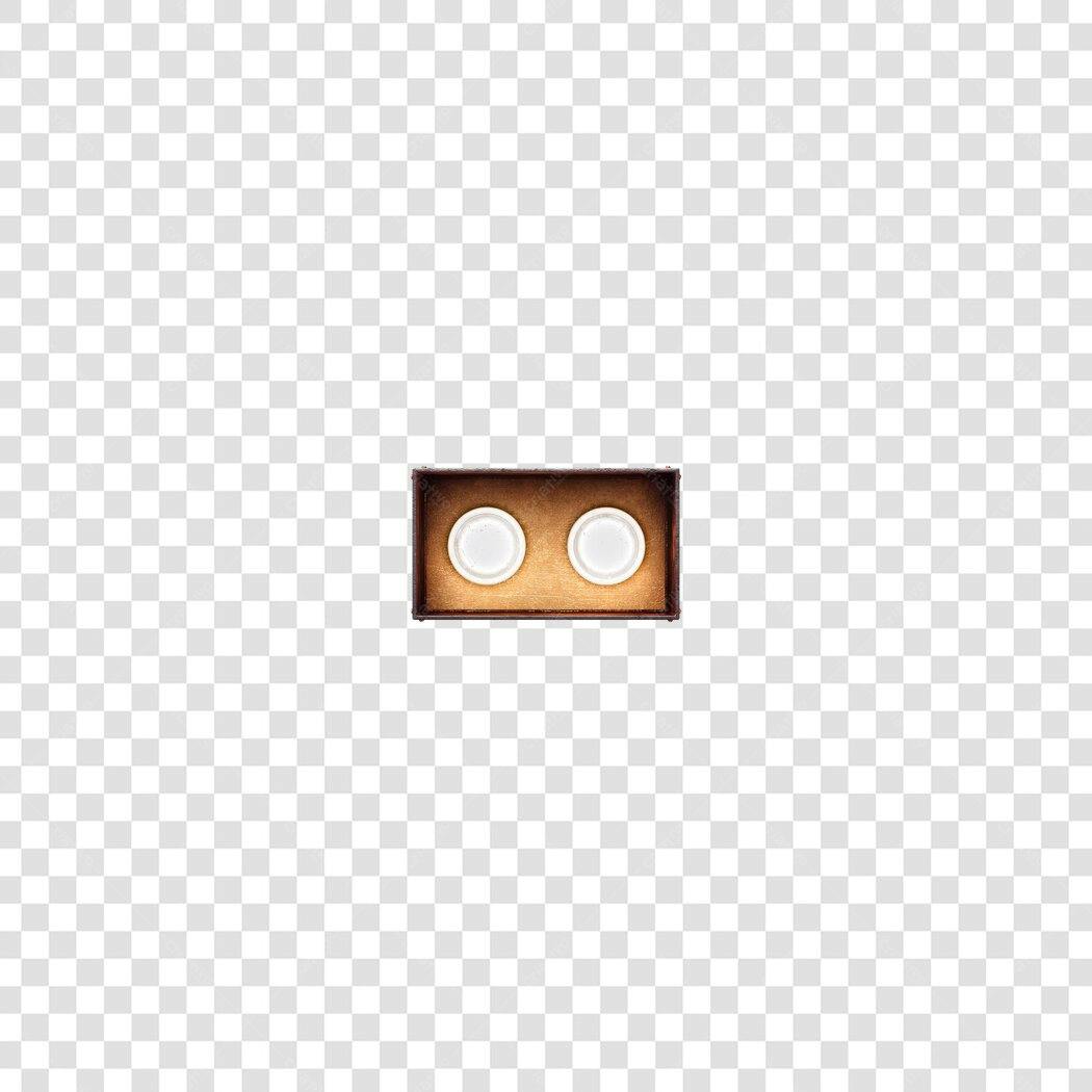 Mockup duas velas aromáticas caixa rústica PNG com fundo transparente