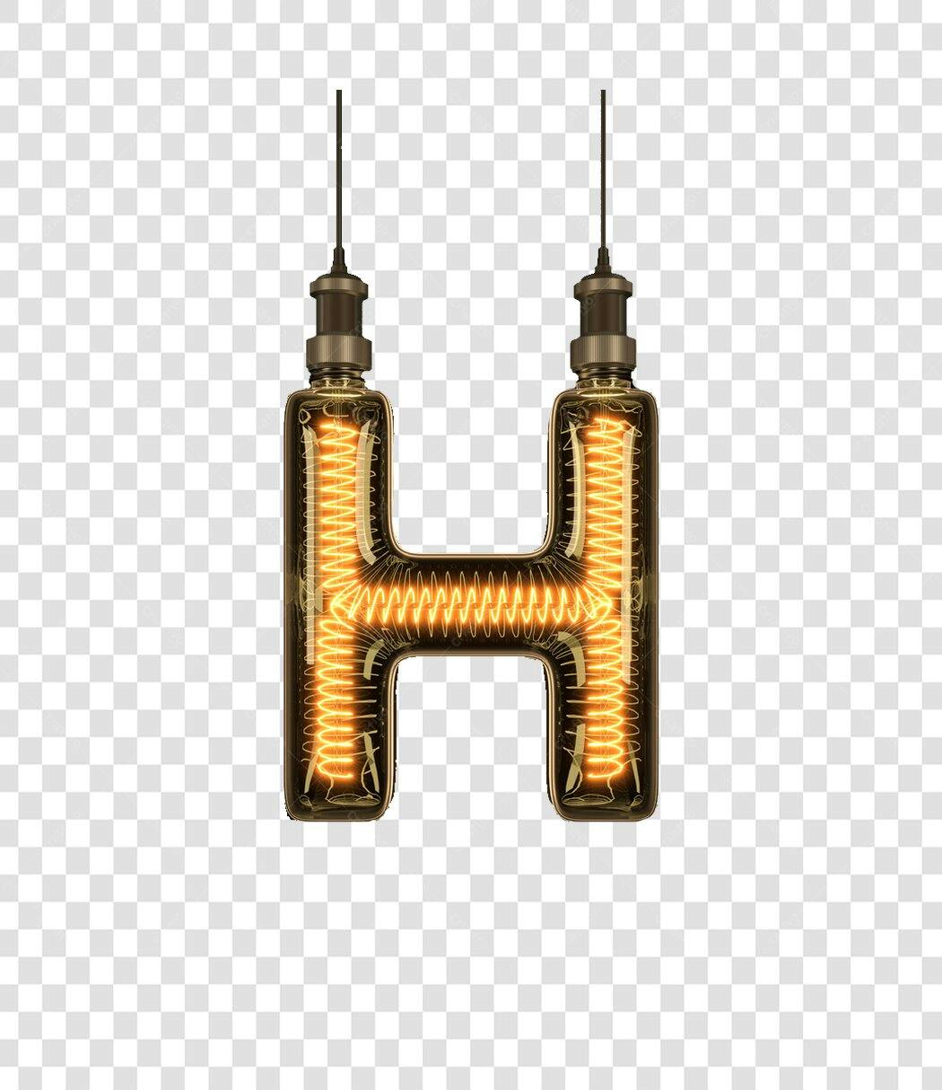 Logo Alfabeto Letra H PNG com fundo transparente