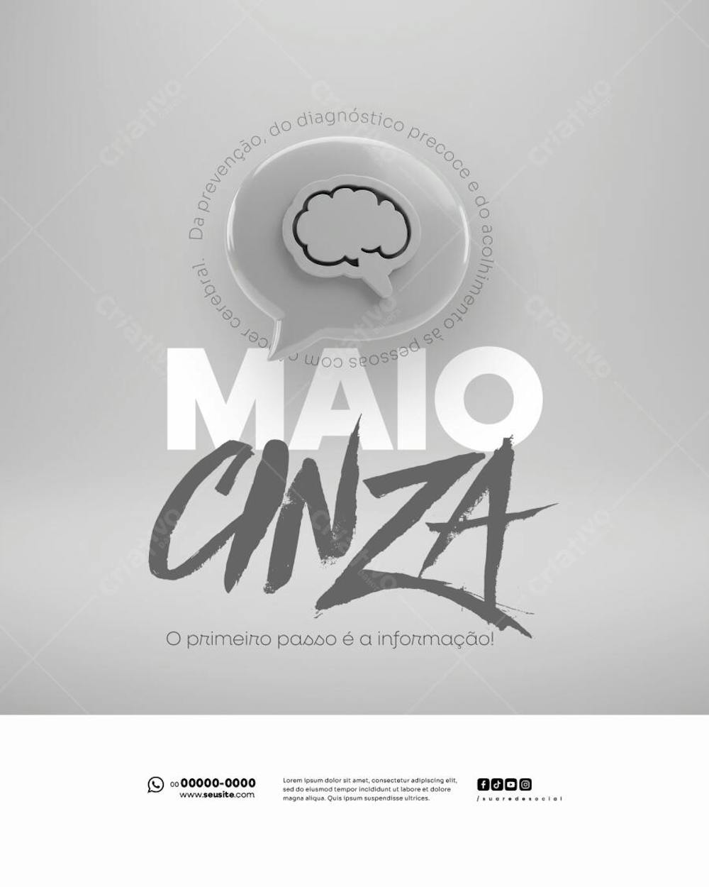 Maio Cinza Campanha de Saúde Câncer no cérebro também precisa de visibilidade FEED (2)