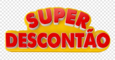 SUPER DESCONTÃO SELO 3D
