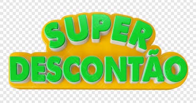 SUPER DESCONTÃO VERDE SELO 3D