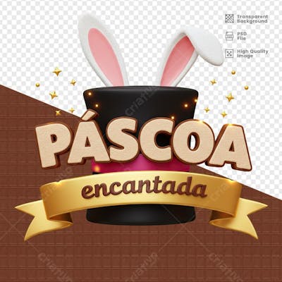 SELO 3D PARA PASCOA 10