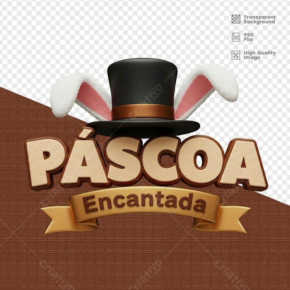 SELO 3D PARA PASCOA 14