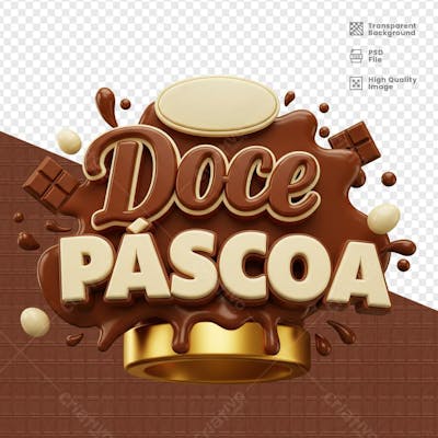 SELO 3D PARA PASCOA 20