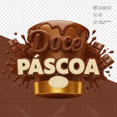 SELO 3D PARA PASCOA 22