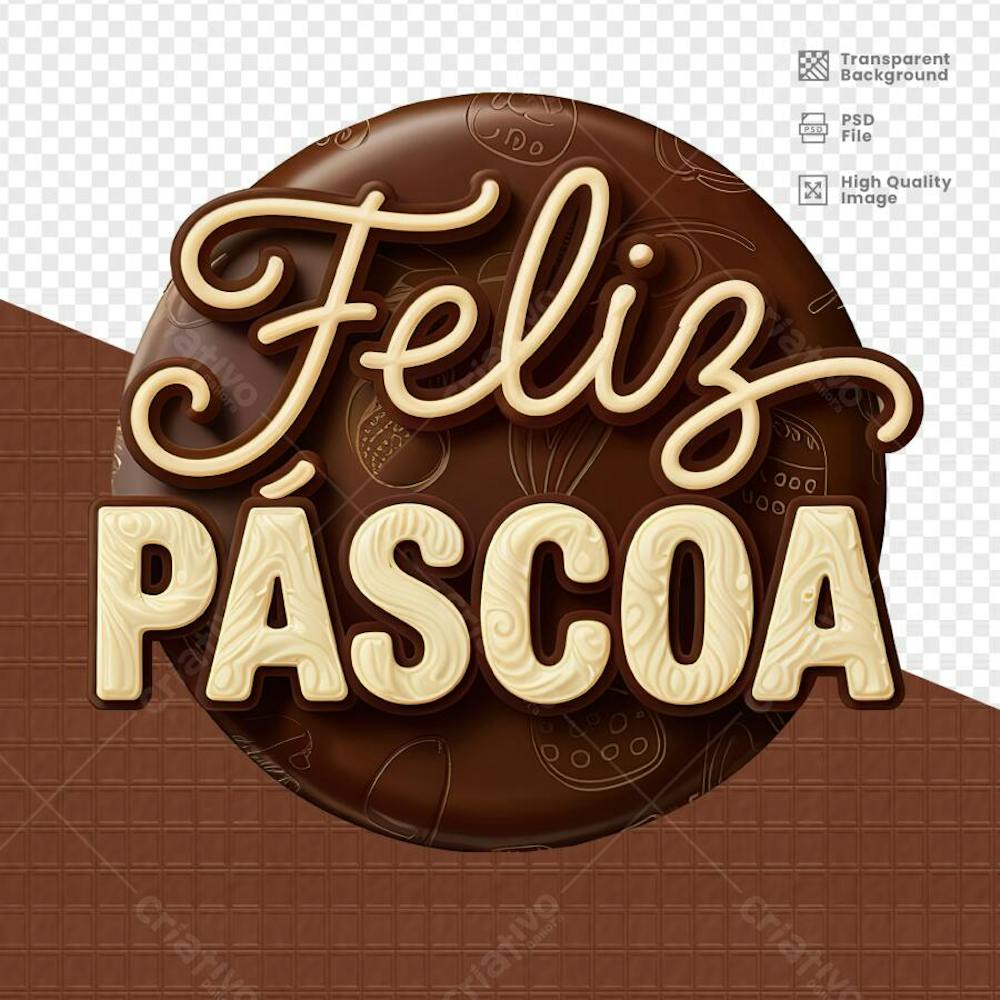 SELO 3D PARA PASCOA 40