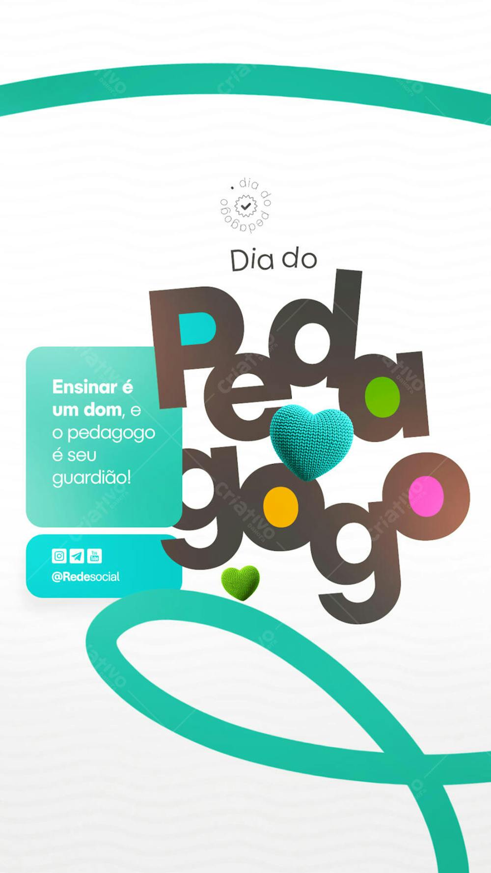 Dia do Pedagogo - 20 de Maio Social Media PSD Editável (2)