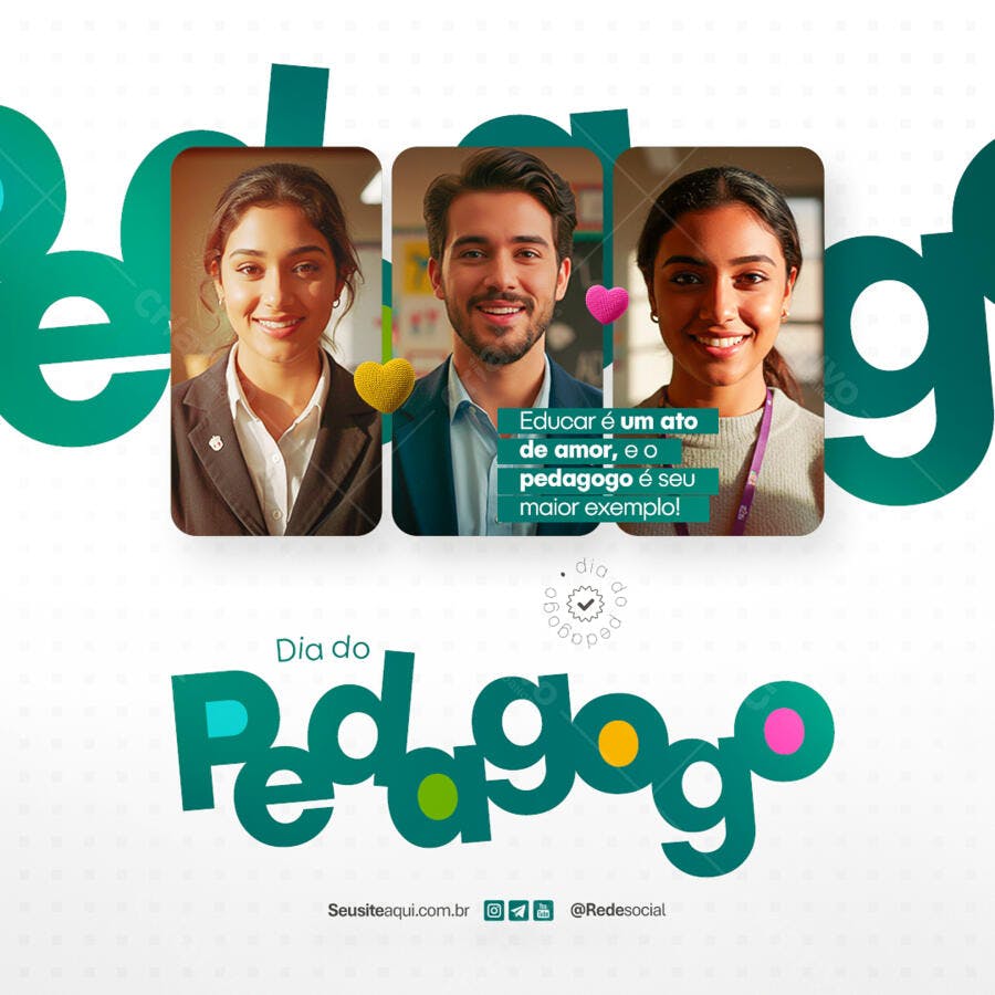 Postagem Dia do Professor PSD Editável