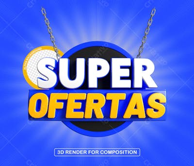 BANNER SUPER OFERTAS AZUL COM CORRENTE