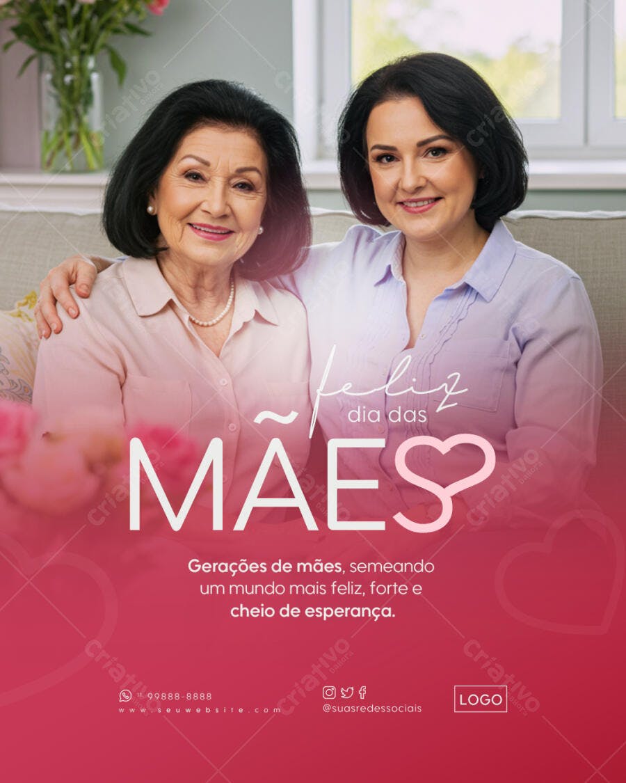 Flyer Dia das Mães PSD Editável