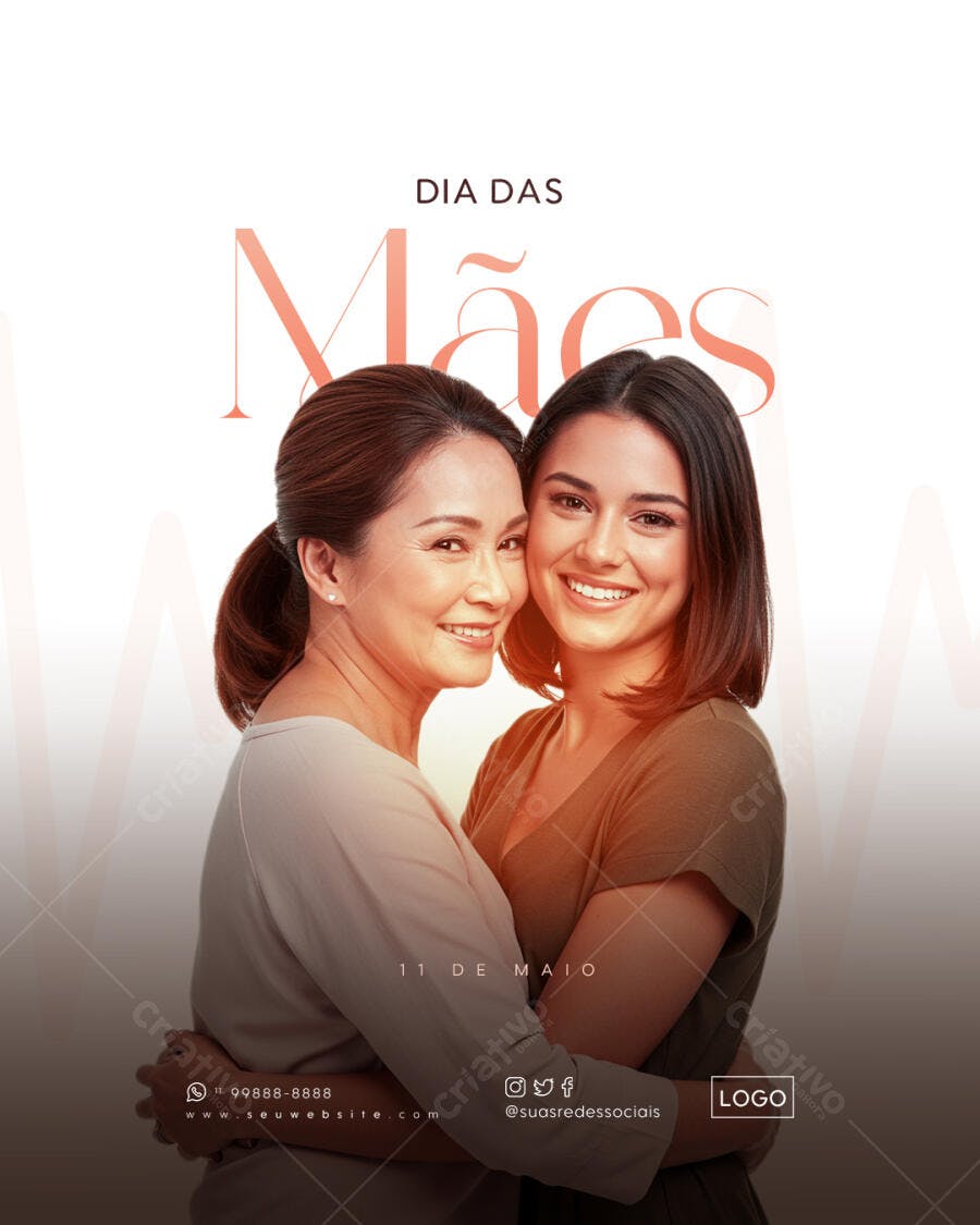Postagem Dia das Mães PSD Editável