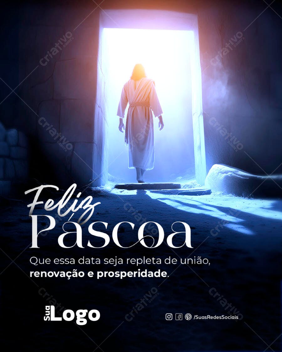 Flyer Páscoa PSD Editável