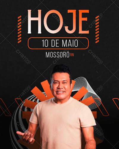 FLYER AGENDA SEMANAL ZE CANTOR FEED PSD EDITAVEL