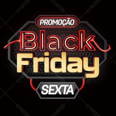 Selo 3D - Black Friday