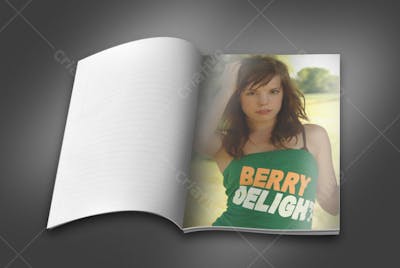 mockup revista modelo