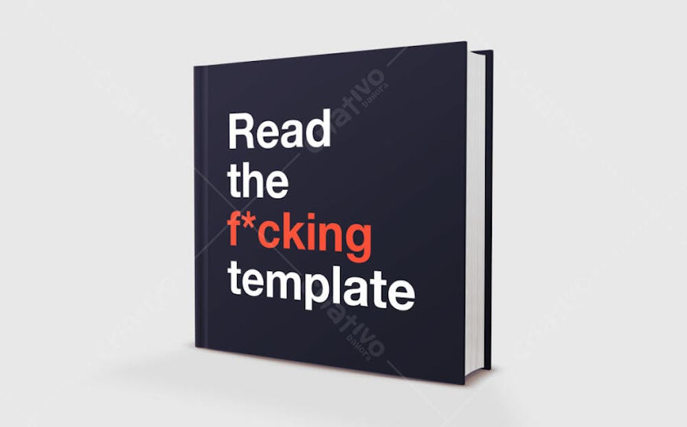 mockup Book Template