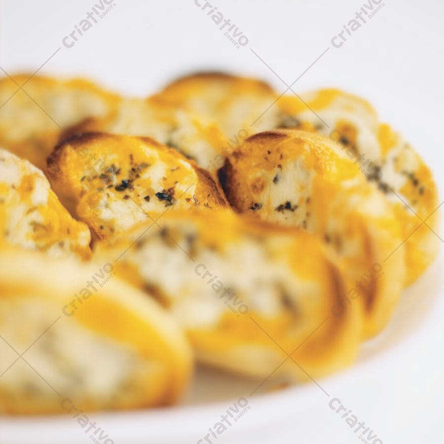 Pães de Queijo com Ervas e Queijo Derretido