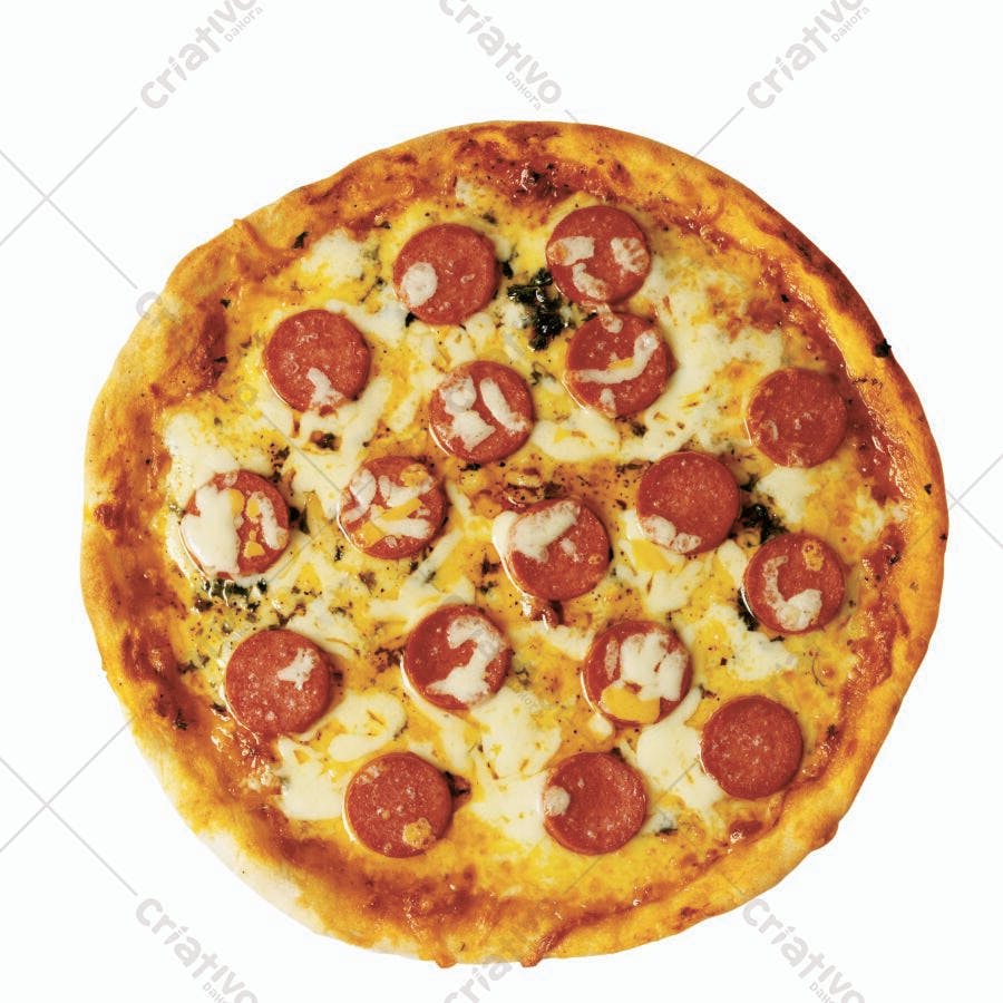 Pizza Calabresa com Queijo derretido
