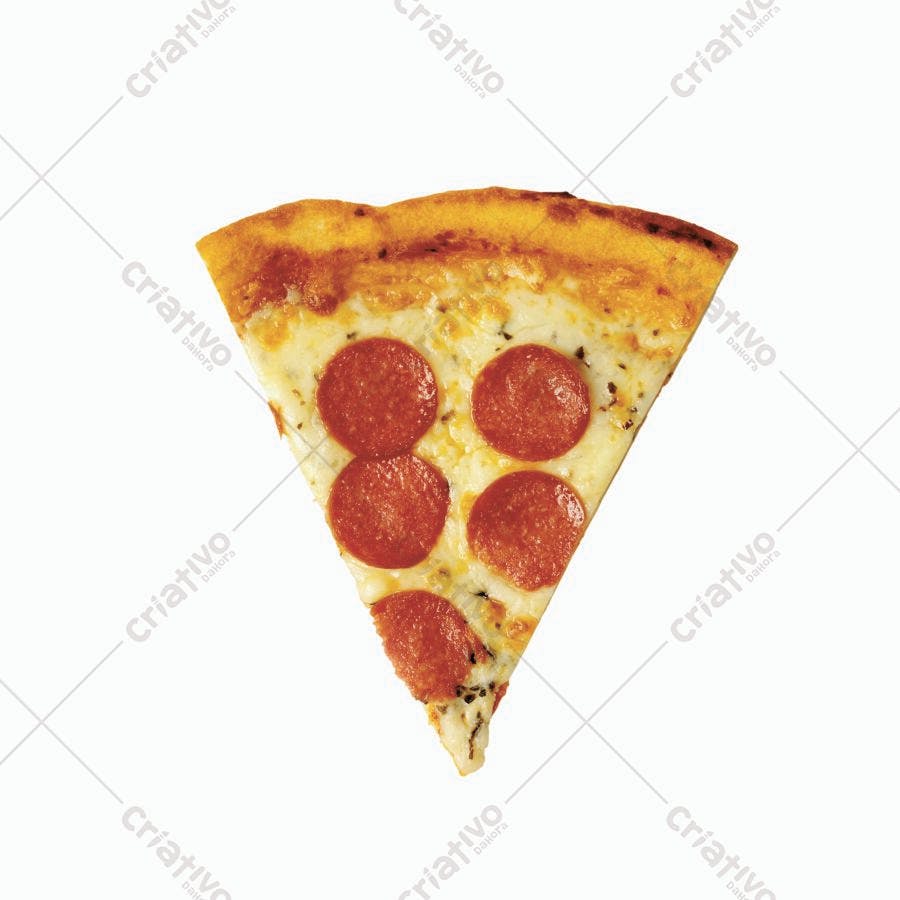 Fatia de pizza pepperoni com queijo