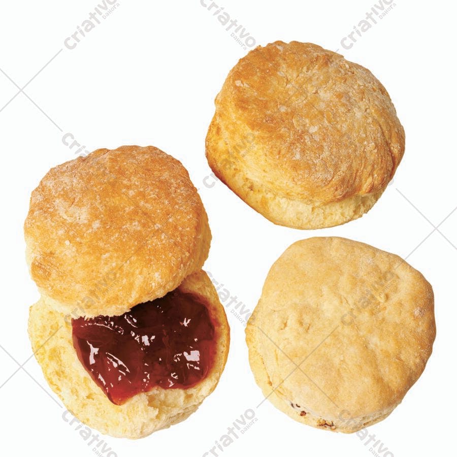 Biscoitos amanteigados com geleia