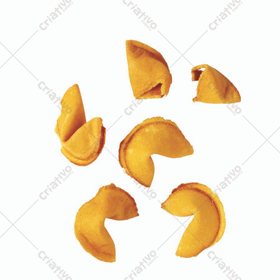 Biscoitos da Fortuna Dourados em queda