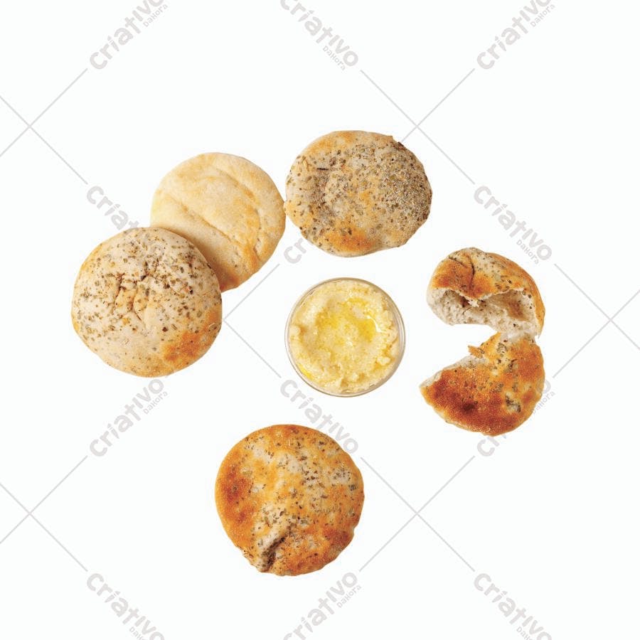 Pães sírios com homus