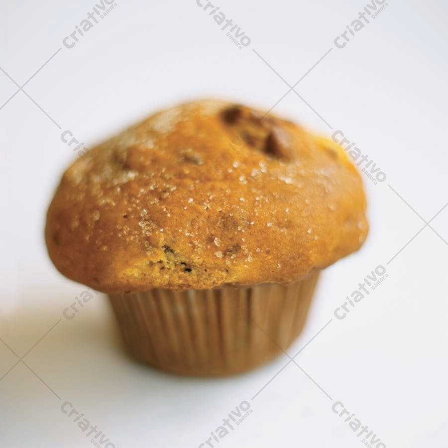 Muffin caseiro com açúcar mascavo