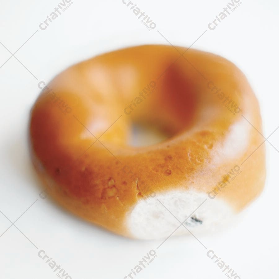 Bagel com mofo marrom e branco