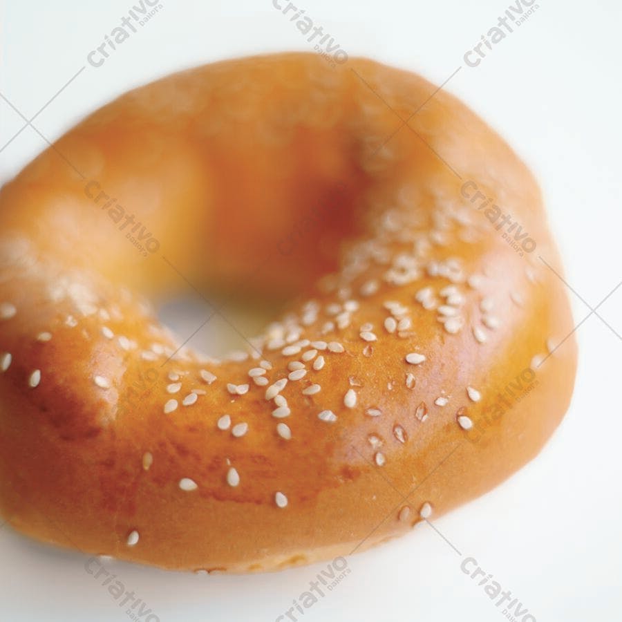 Bagel com gergelim assado